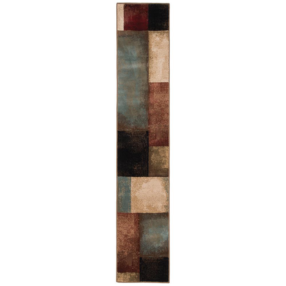 Home Decorators Collection Hayley Multi 2 ft. x 8 ft. Geometric Runner