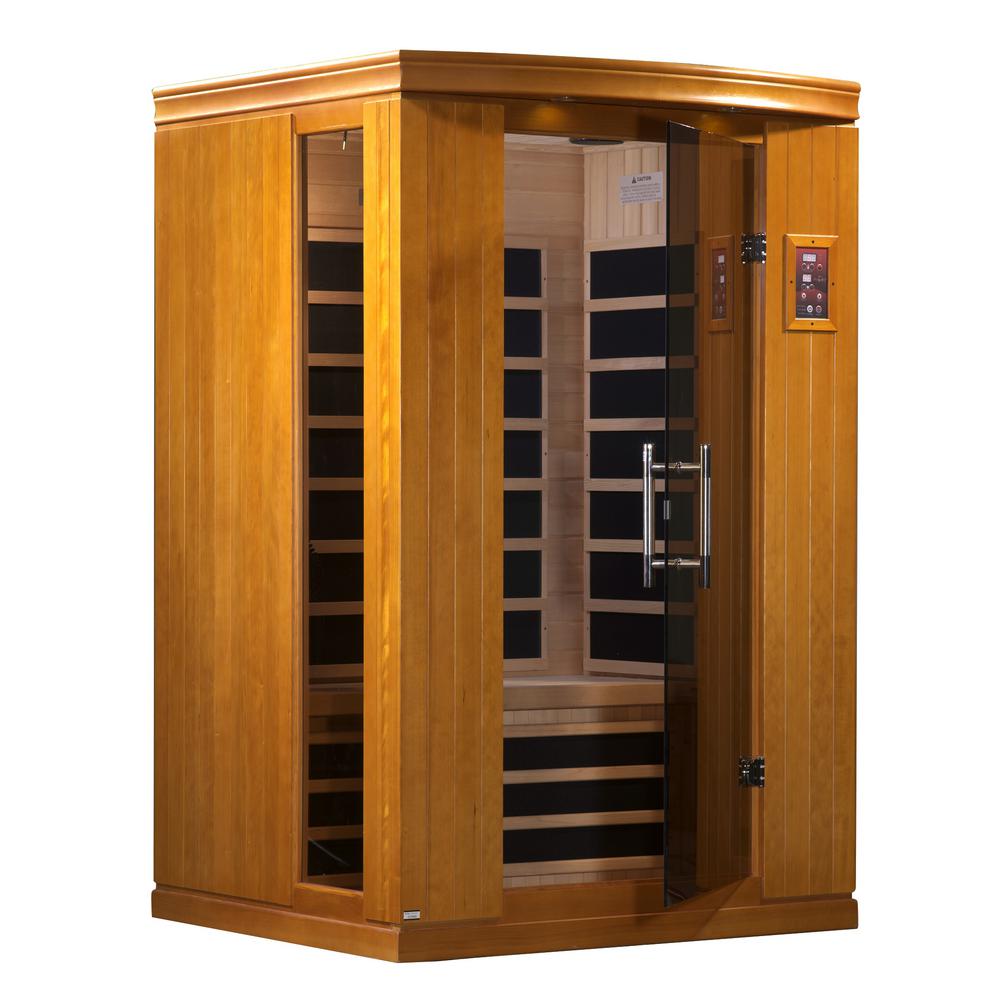 Tru Heat Upgraded 2 Person Far Infrared Sauna with 6 Carbon Tech