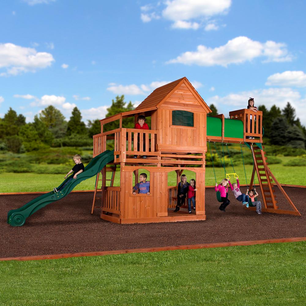 Backyard Discovery Woodridge Ii All Cedar Swing Set 6815com The