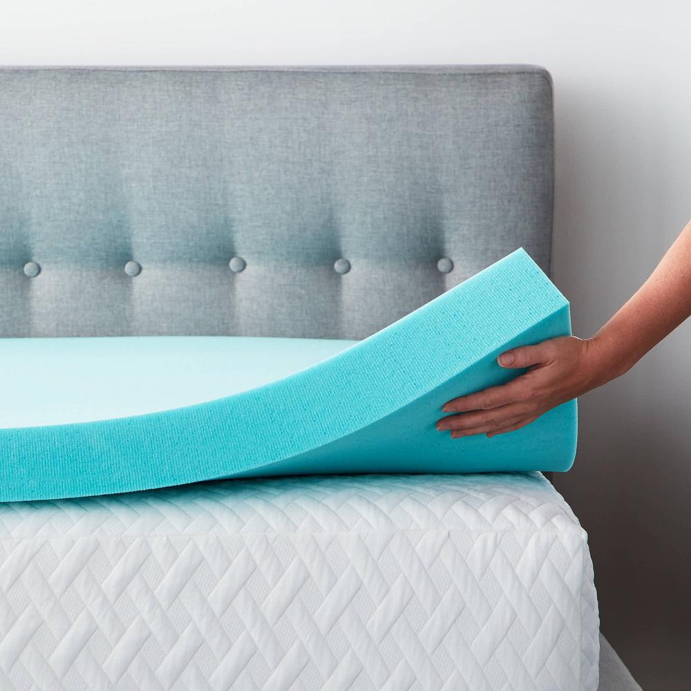 Lucid Comfort Collection 4 Inch Gel and Aloe Infused Memory Foam 