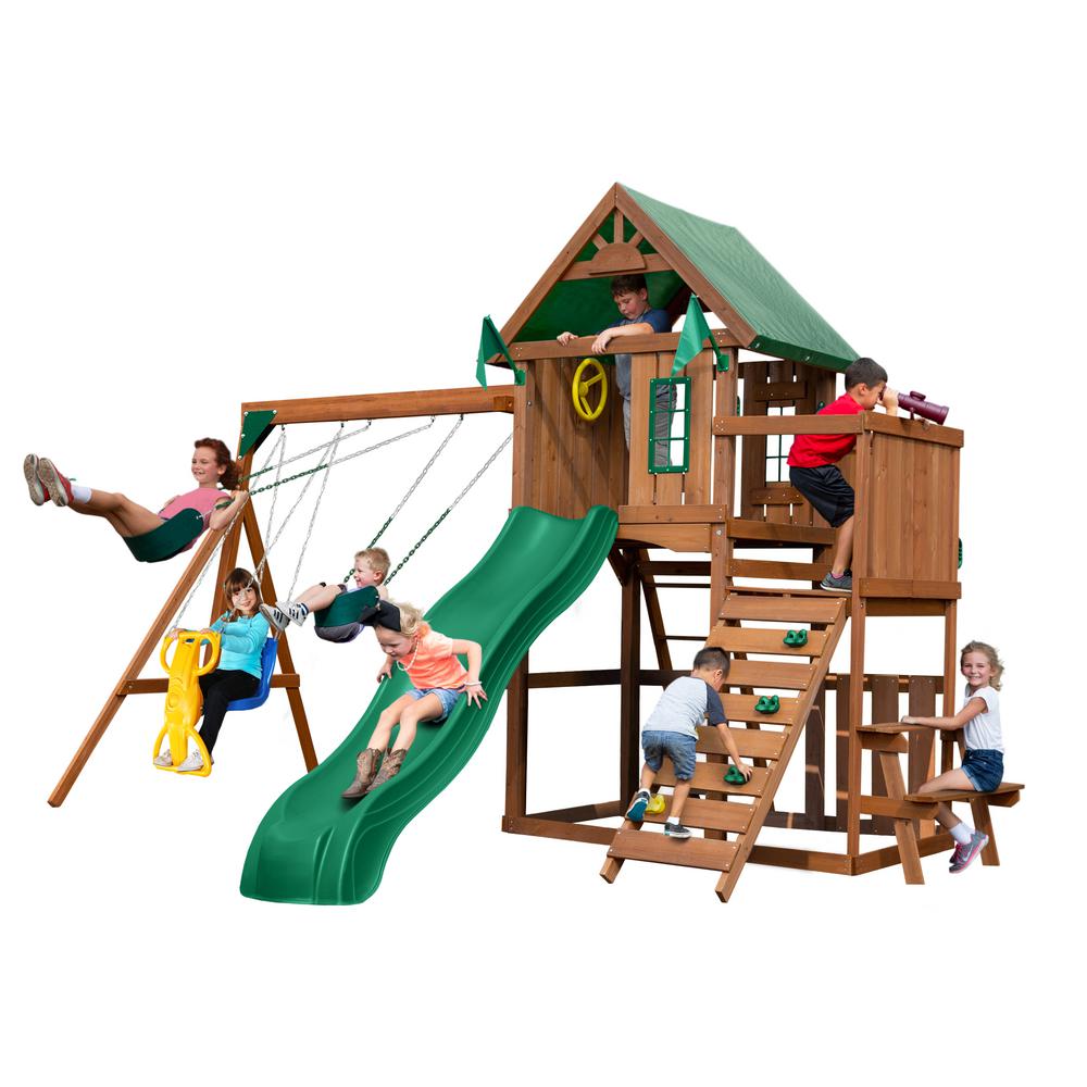 kidkraft cranbrook wooden playset