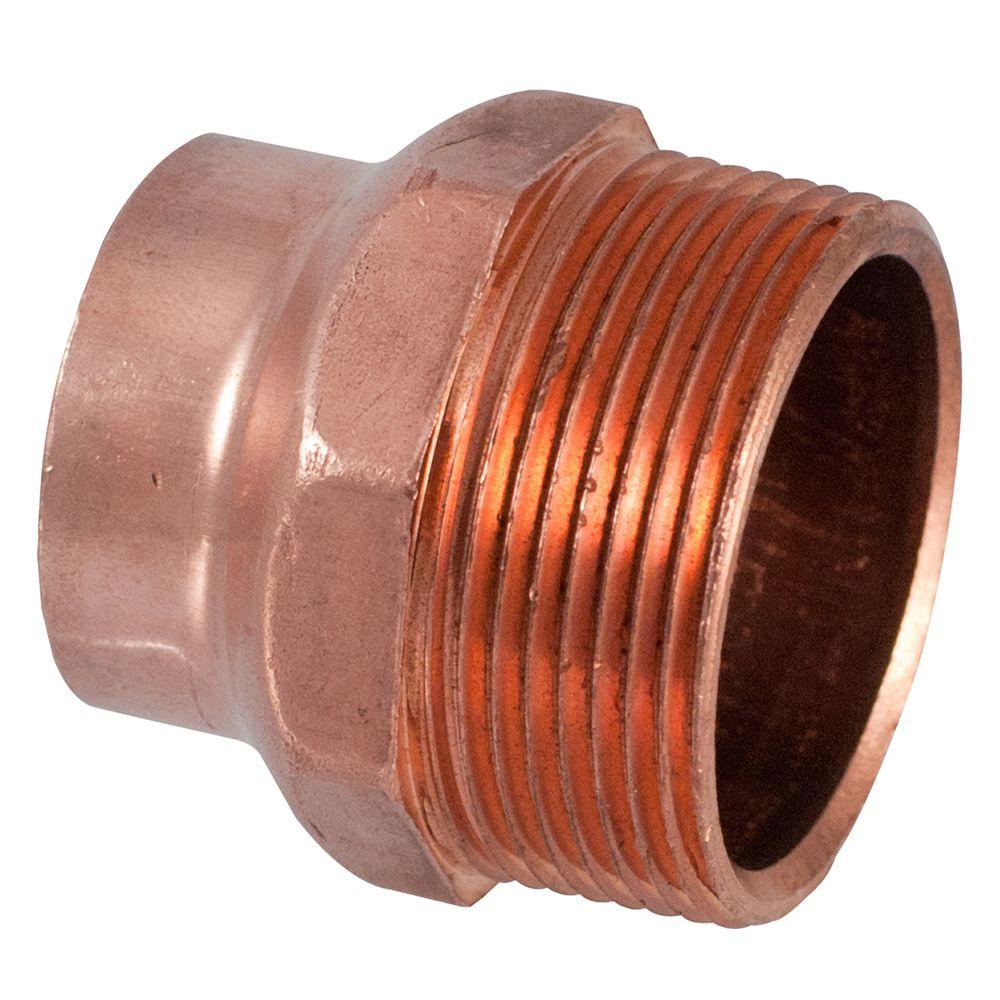 NIBCO 11/4 in. x 11/2 in. Copper DWV Comp x MPT AdapterC904 The