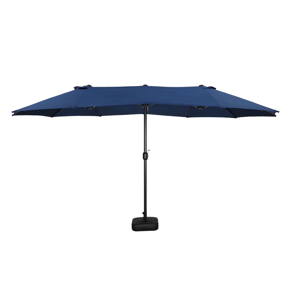 15 Ft Steel Patio Umbrellas Patio Furniture The Home Depot