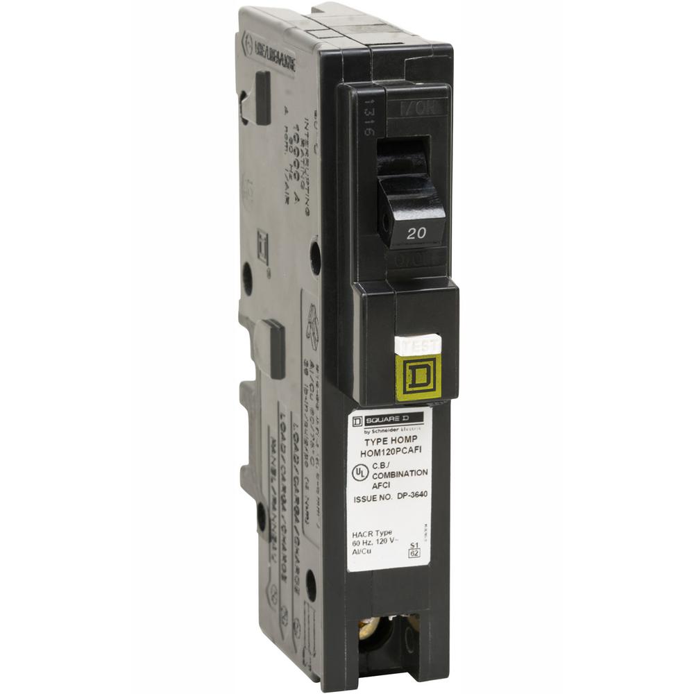 Arc-Fault Breakers Lot Of 10 HOM120PCAFI Square D Breaker 20 Amps