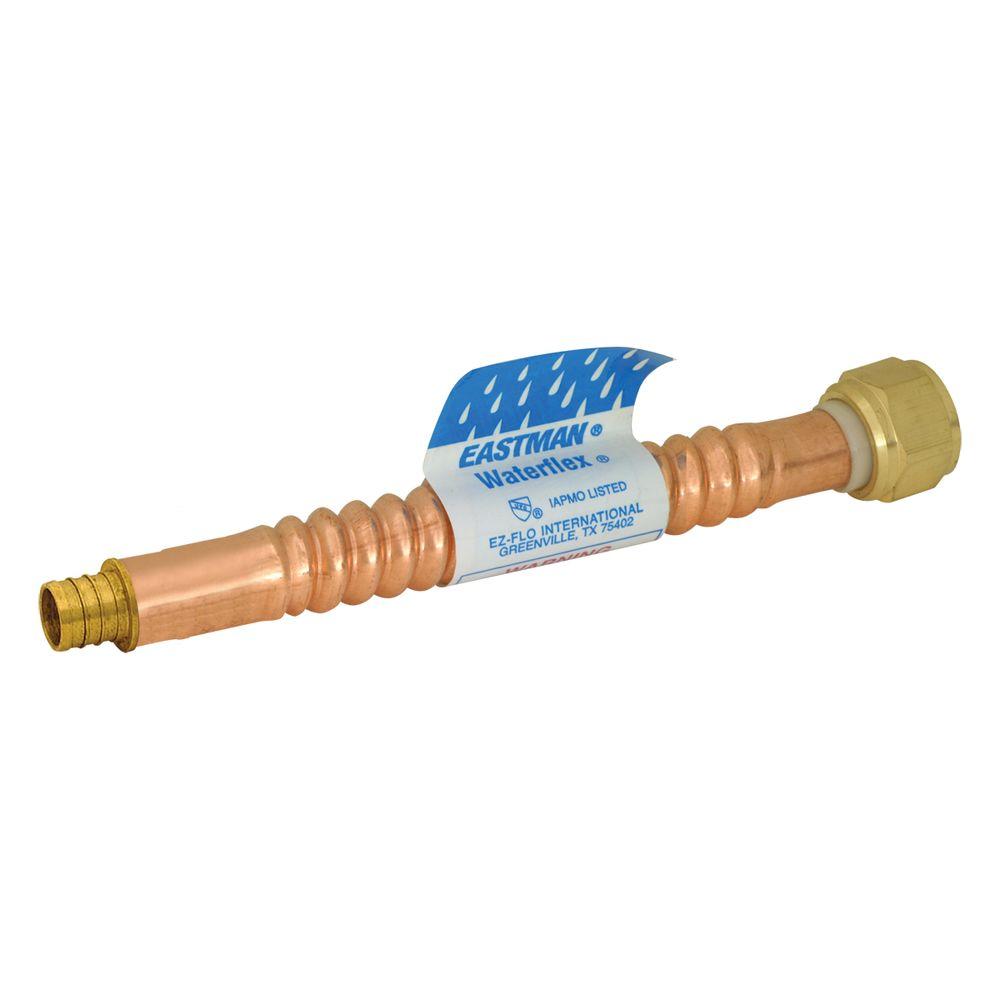Eastman 3/4 in. FIP x 3/4 in. Brass Barb x 24 in. WaterFlex Corrugated