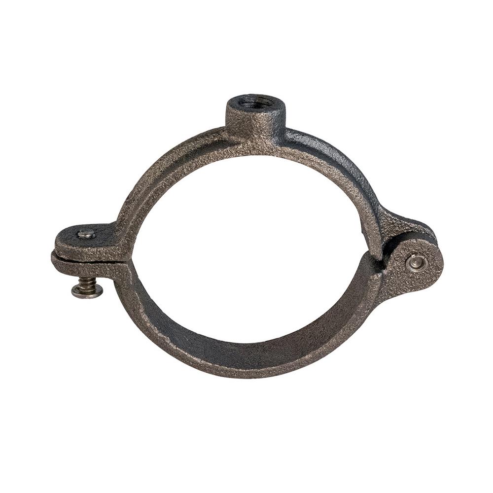 The Plumber's Choice 1/2 in. Hinged Split Ring Pipe Hanger in Uncoated ...