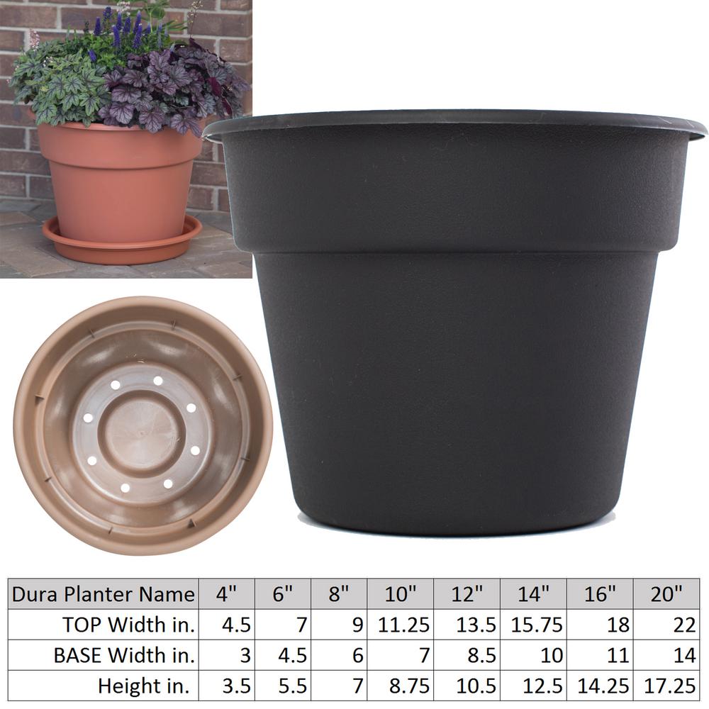 Black Bloem Plant Pots Dc14 00 64 1000 