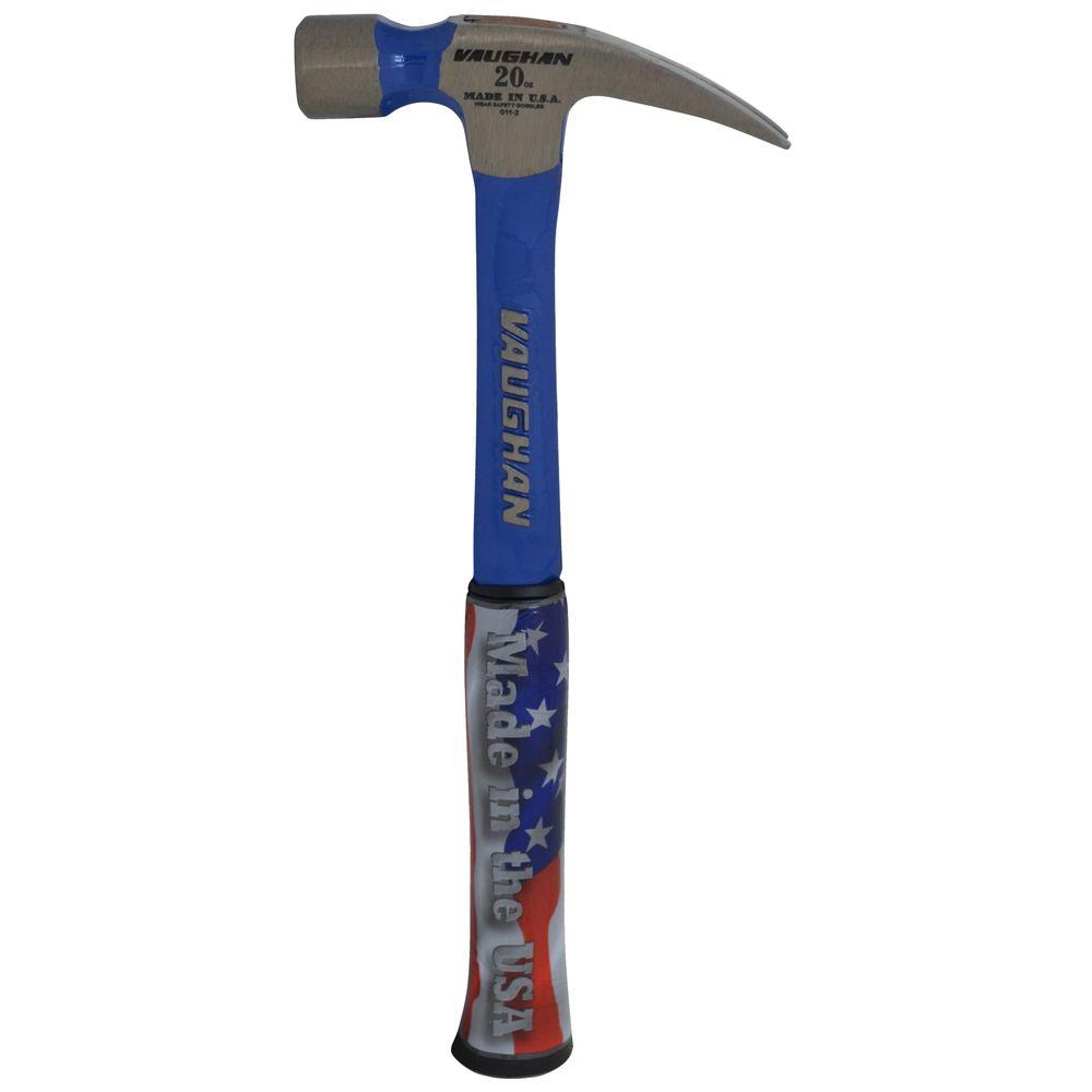 Vaughan 20 oz.. Smooth Face Solid Steel Rip Hammer, 14 In steel handle