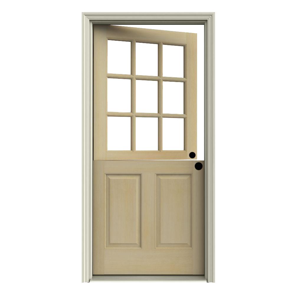 Photos 30 X 78 Wood Exterior Door for Small Space