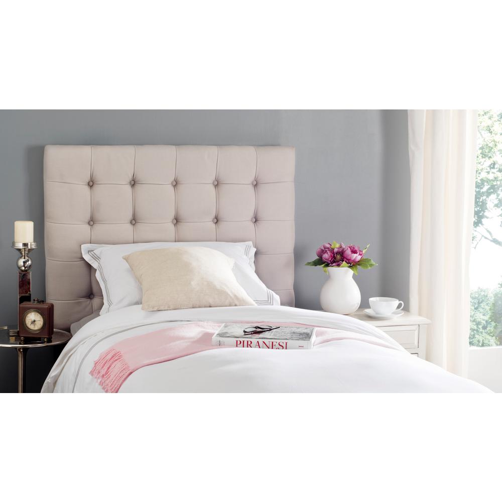 Safavieh Lamar Taupe Full Headboard Mcr4625a The Home Depot Lamar Taupe Full Headboard