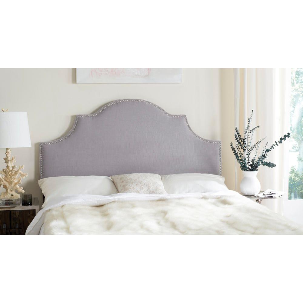Safavieh Hallmark Arctic Gray Queen Headboard Mcr4680c The Home Depot Hallmark Arctic Gray Queen Headboard