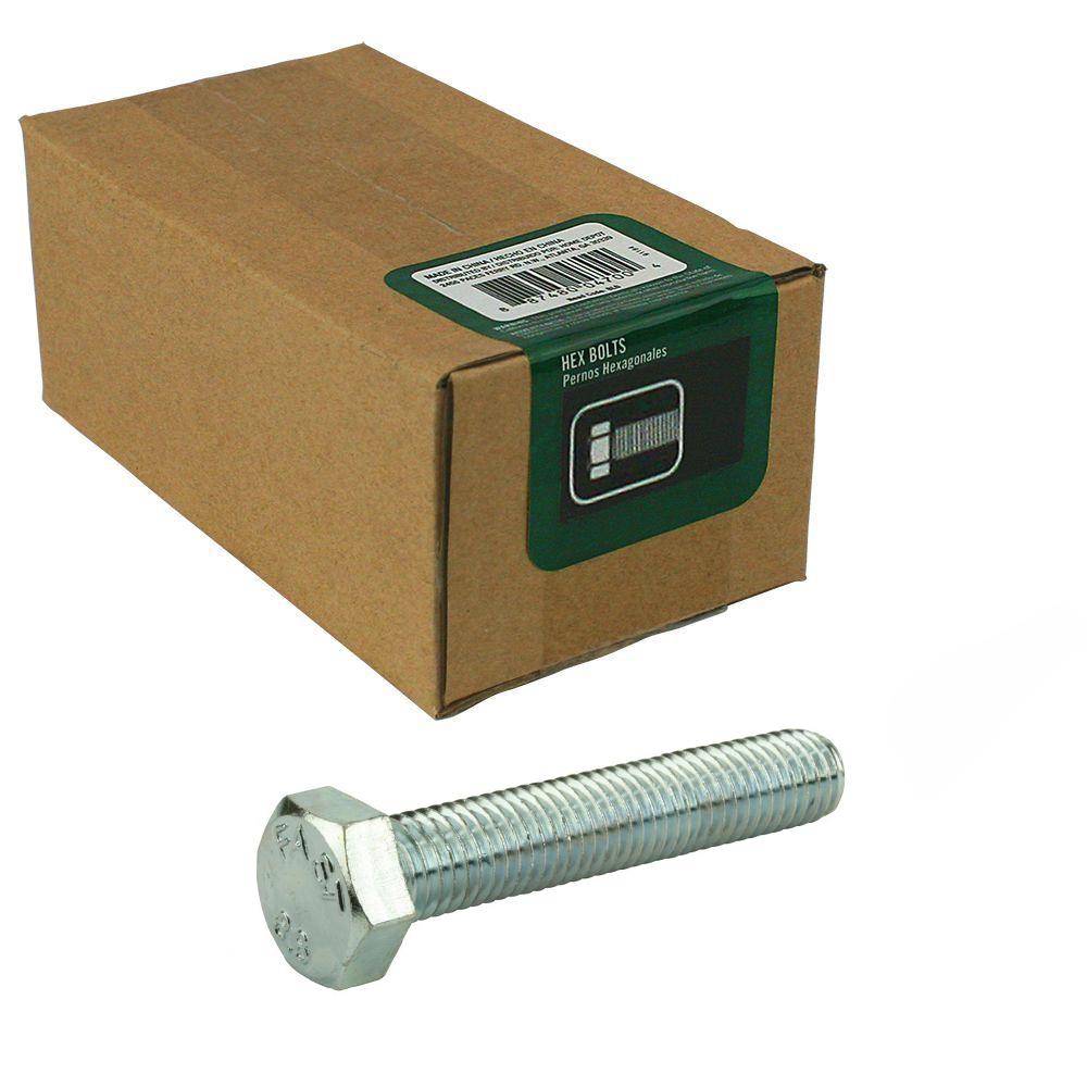 5//16-18 X 7 HEX Head Machine Bolts Standard Thread ASTM A307 ZINC Plated Carton of 300 Pieces