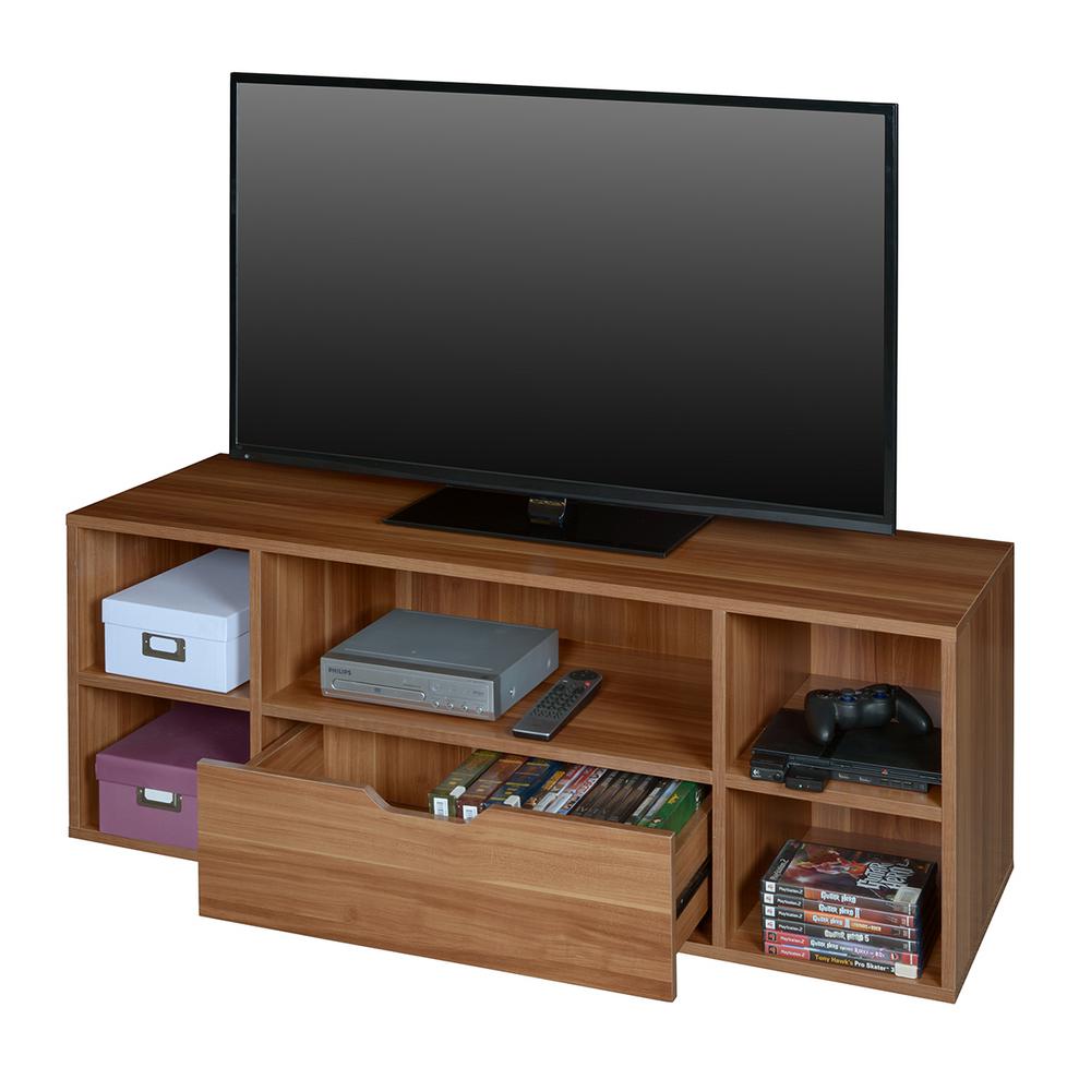 Niche Mod Warm Cherry TV Stand-NTVL4816WC - The Home Depot