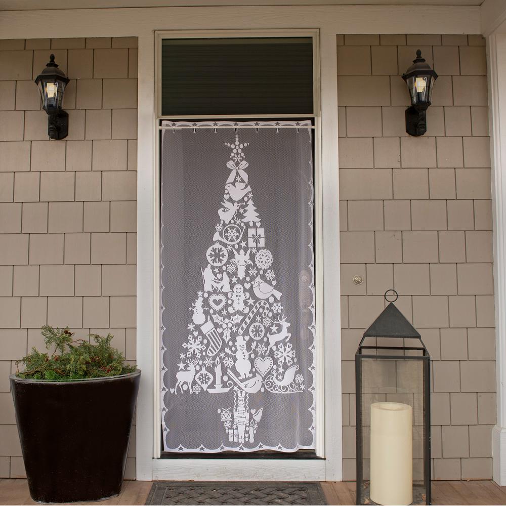 Heritage Lace Christmas Tree 76 In L Polyester Valance In White