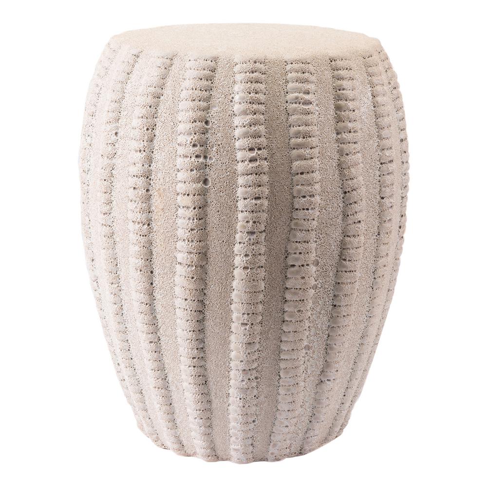 Zuo Matt White Stone Outdoor Side Table A10058 The Home Depot Zuo Matt White Stone Outdoor Side Table