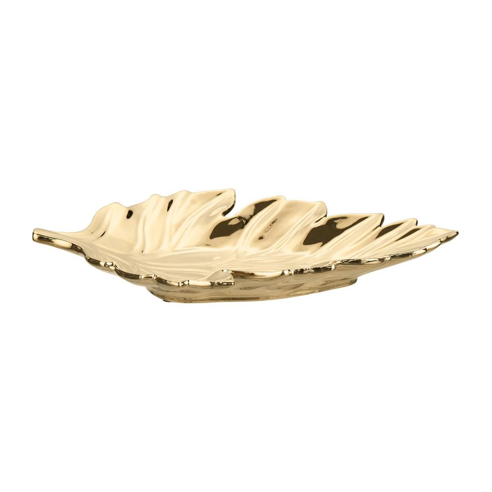 Home Decorators Collection Gold Ceramic Decorative Leaf Tray was $39.0 now $20.67 (47.0% off)