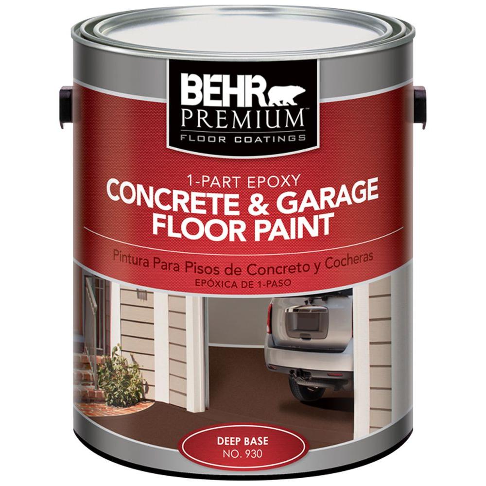 Behr Premium 1 Gal Part Epoxy Concrete And Garage Floor Paint 1 Part Epoxy Concrete And Garage Floor Paint Base