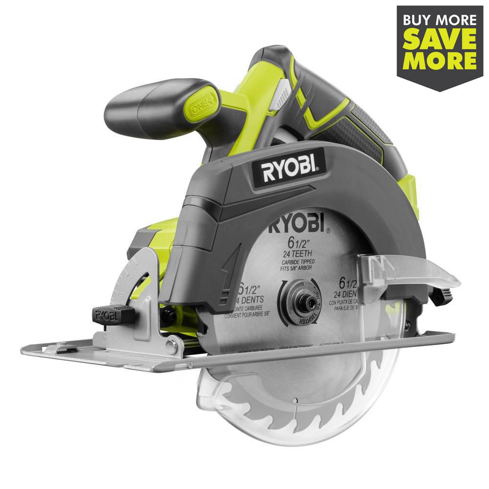 18-Volt ONE+ Cordless 6-1/2 in. Circular Saw (Tool Only)