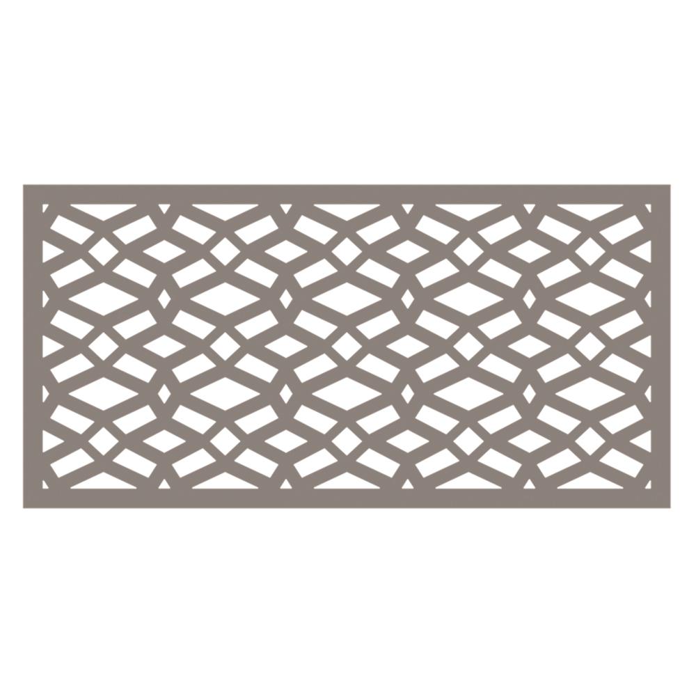 Tuffbilt Celtic 4 Ft X 2 Ft Gray Polymer Decorative Screen Panel