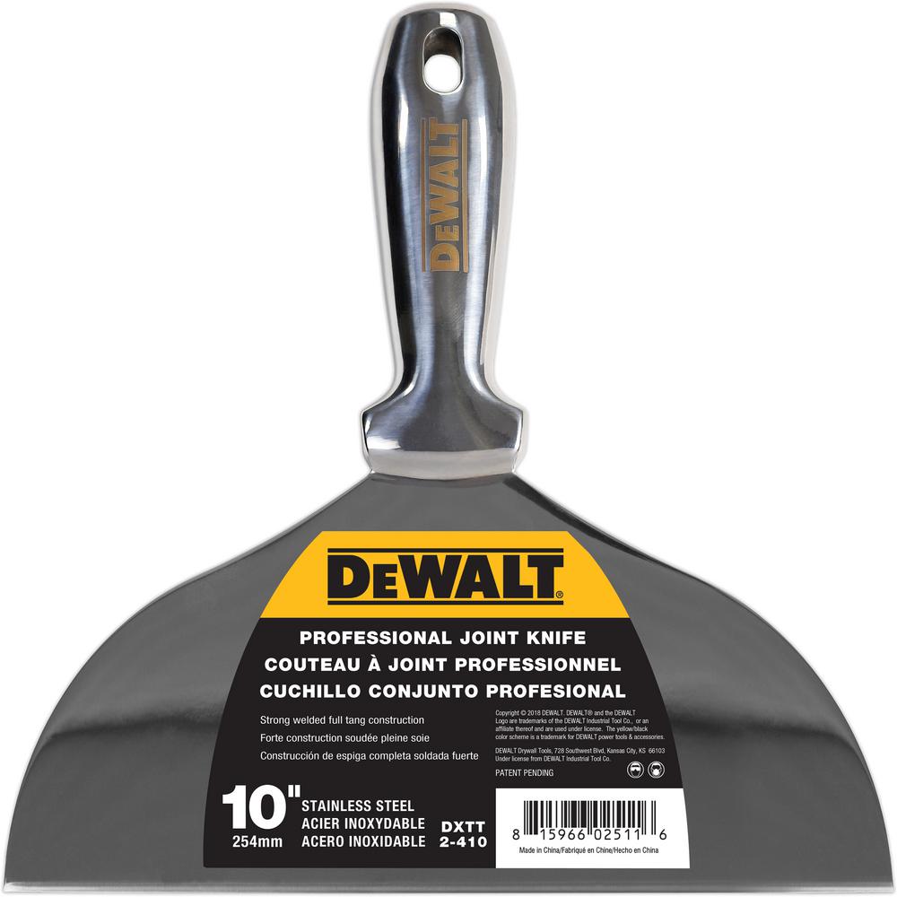 DEWALT 10 in. Welded Stainless Steel Joint KnifeDXTT2410 The Home