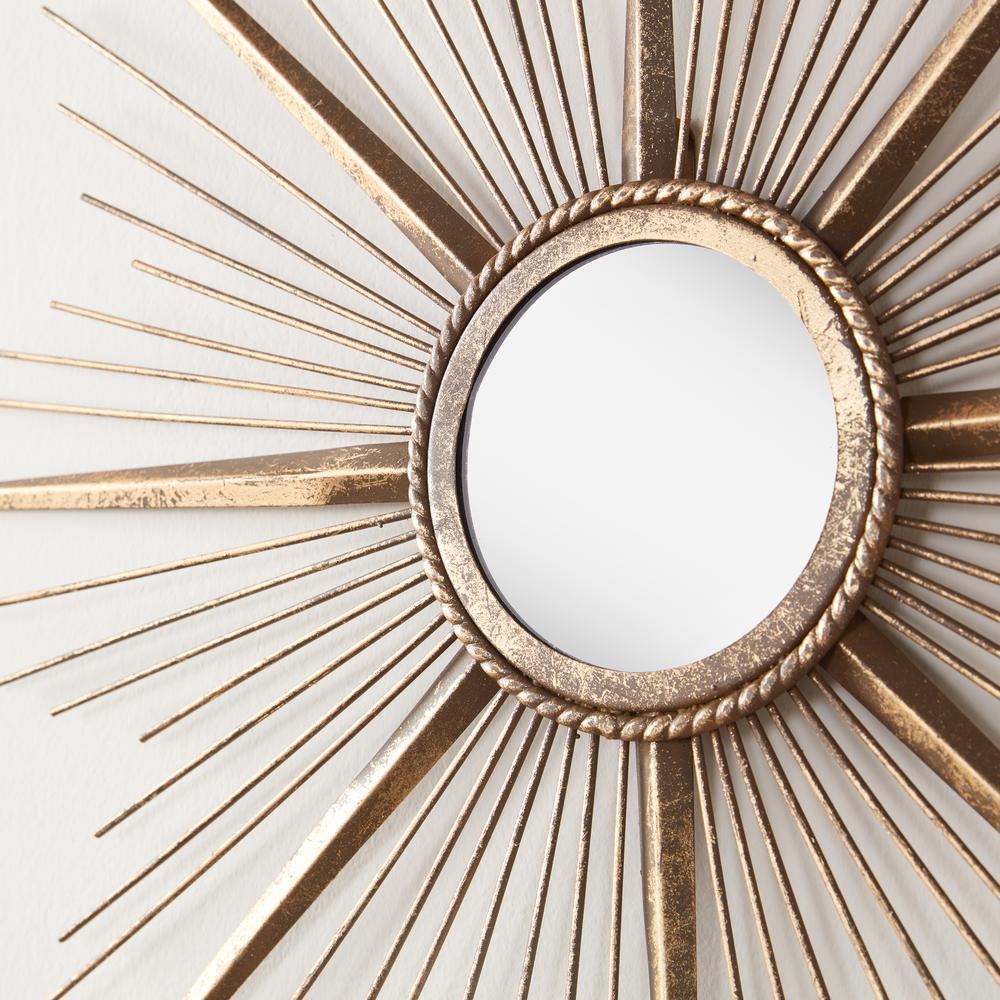 Daria Sunburst Metal Wall Mirror Set Of 3 U18868st The Home Depot Daria Sunburst Metal Wall Mirror Set Of