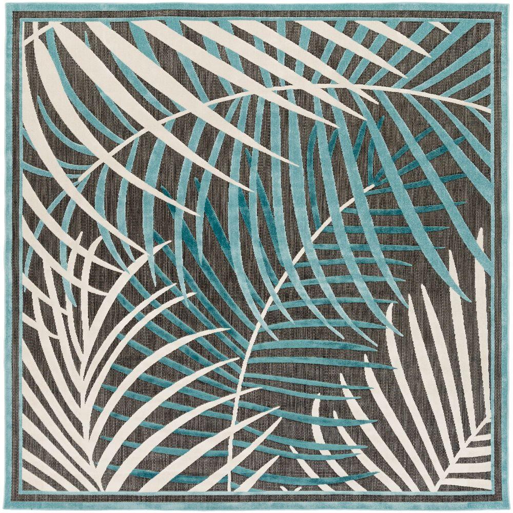 Guaral Teal 8 Ft X Indoor Outdoor Square Area Rug