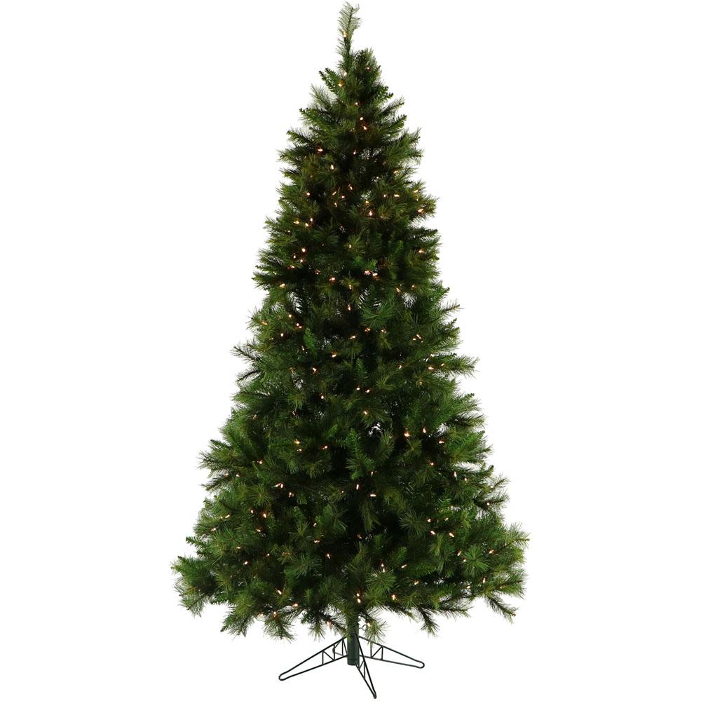Christmas Time 6 5 Ft Pennsylvania Pine Artificial Tree Christmas Time 6 5 Ft Pennsylvania Pine Artificial Tree With Clear Led String Lighting