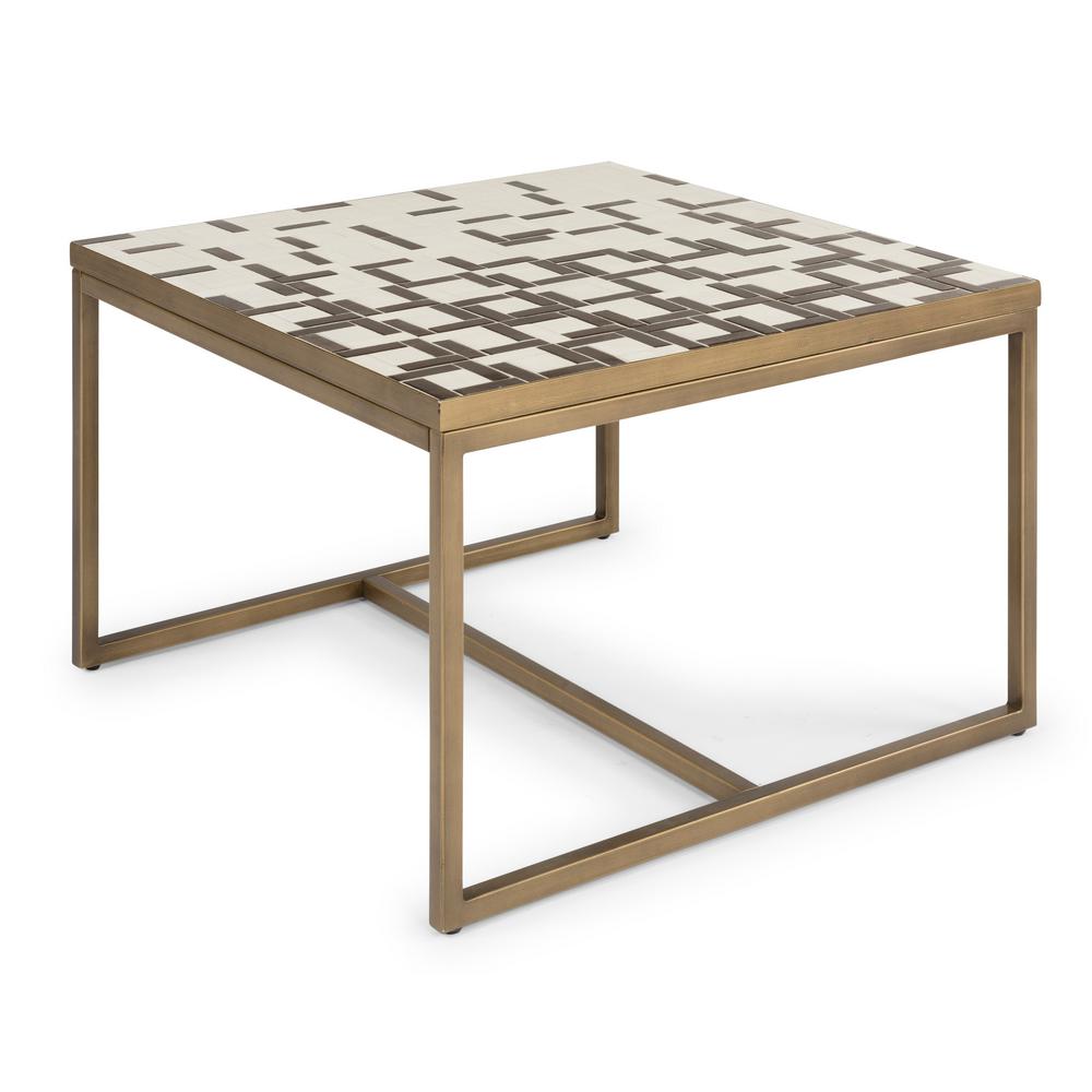Homestyles Geometric Ii 38 In Gold Cream Medium Square Tile Coffee Table 8101 21 The Home Depot - Mosaic Mirror Coffee Table Next Homestyles Geometric Ii 38 In Gold Cream Medium Square Tile Coffee Table 8101 21 The Home Depot - Mosaic Mirror Coffee Table Next