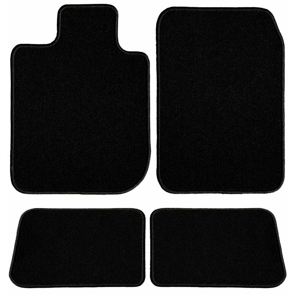 GGBAILEY Ford Mustang Black Classic Carpet Car Mats/Floor Mats, Custom Fit for 2015-2019 2019 Ford Mustang Floor Mats With Logo