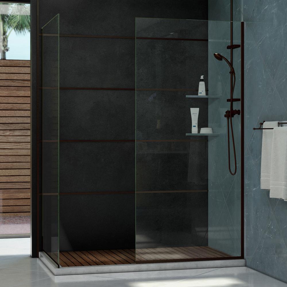 Fixed Shower Doors Showers The Home Depot