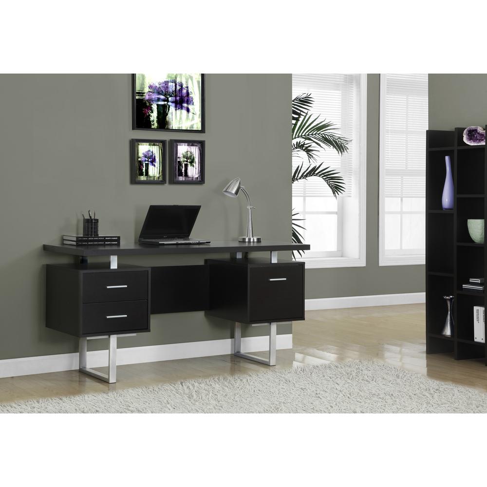 Monarch Specialties Home Office Furniture The Cuccino Desk With Drawers