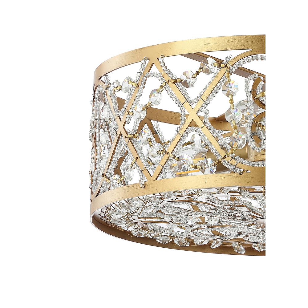 modern gold flush mount light