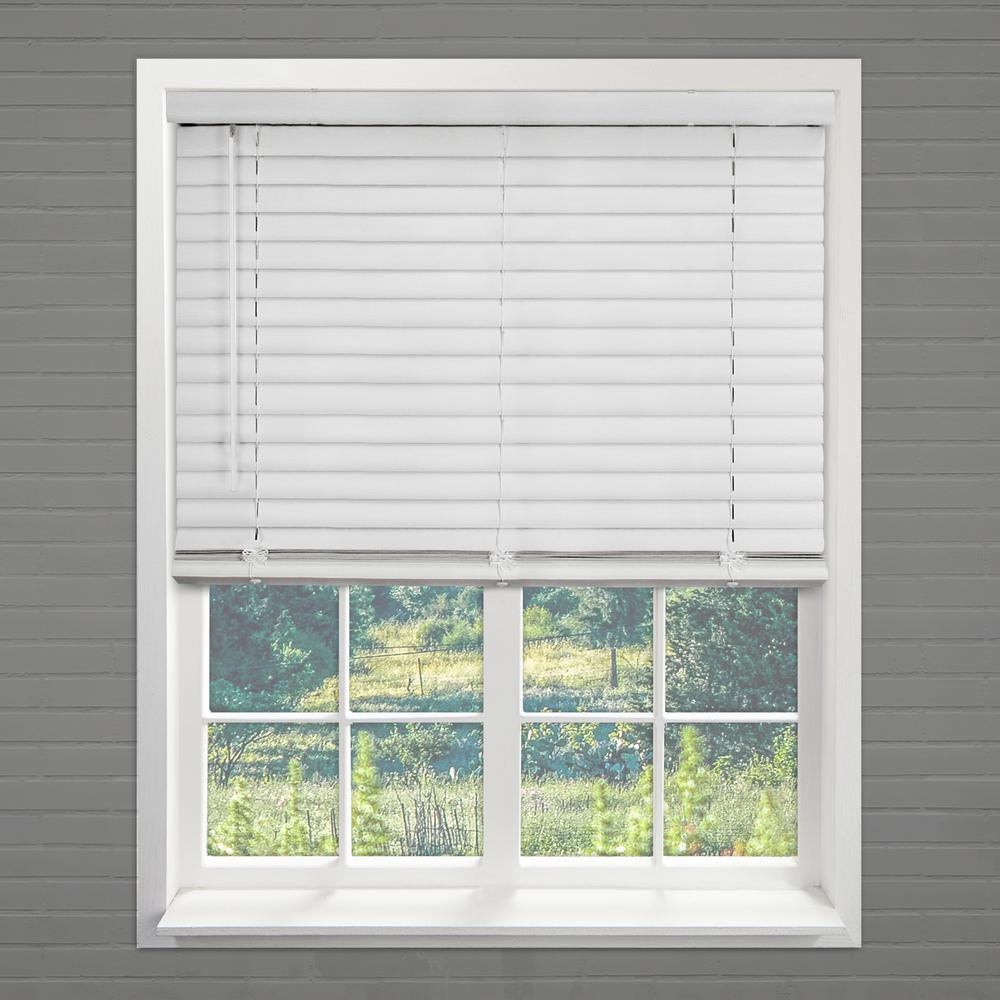 Chicology Pickled Oak Cordless 2 in. Vinyl Mini Blind 39 in. W x 64