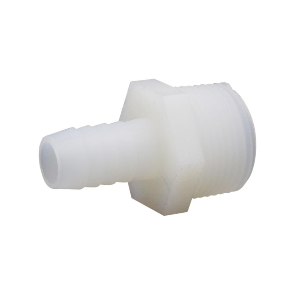 Everbilt 1/2 in. I.D. x 3/4 in. MIP Plastic Hose Barb Adapter Fitting ...