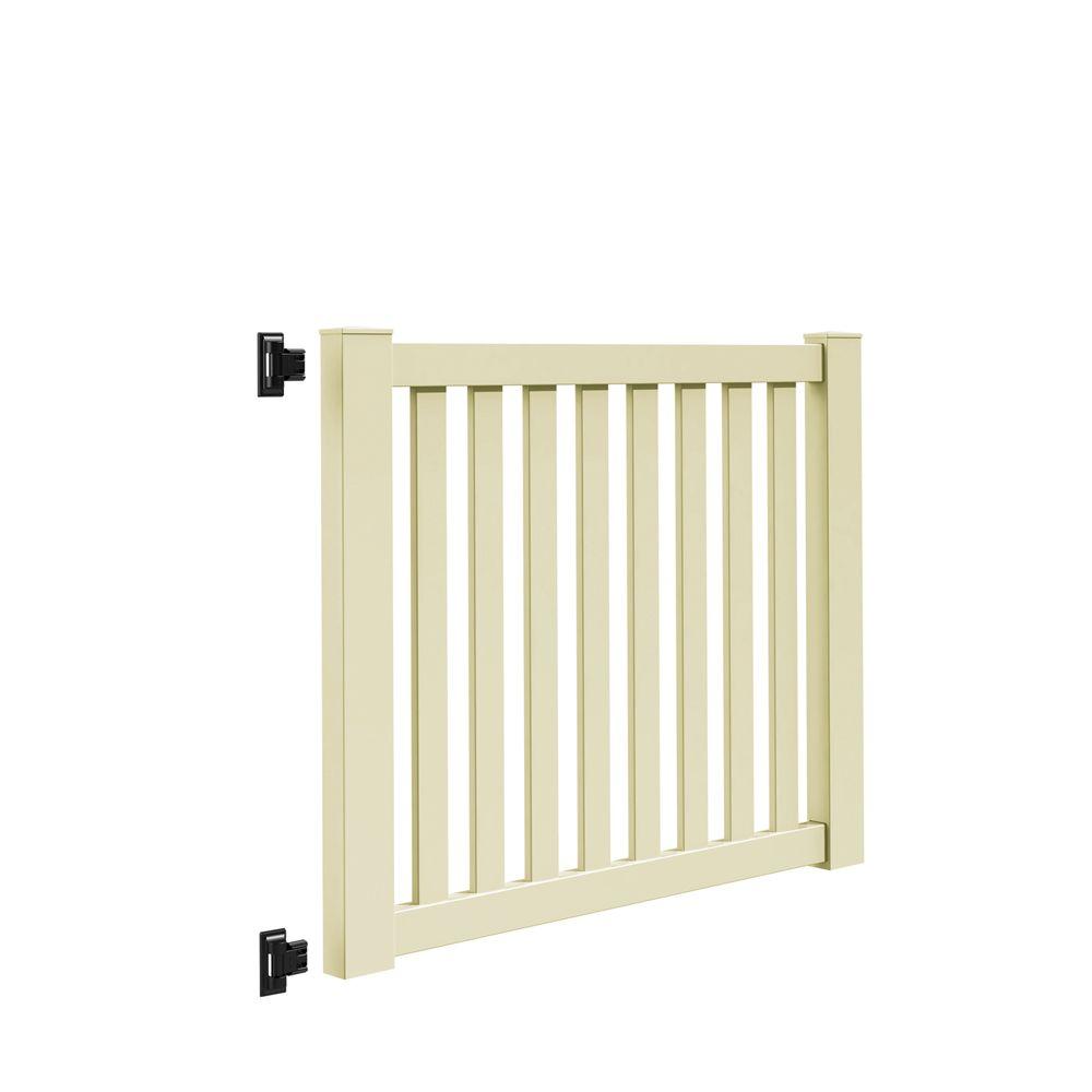 Veranda Ohio 5 ft. W x 4 ft. H Sand Vinyl UnAssembled Fence Gate