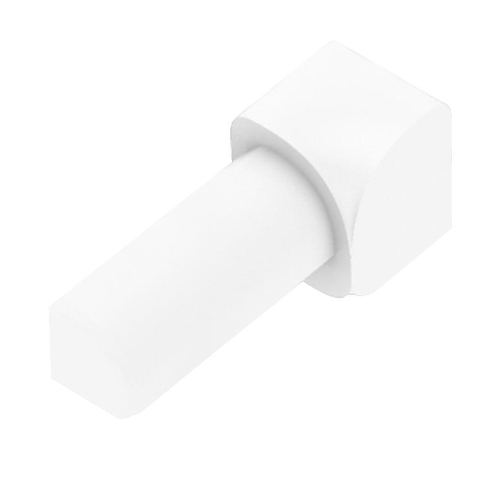 Schluter RONDEC Bright White Coated PVC for 3//8 Thick Tile 90 Degree Outside Corner