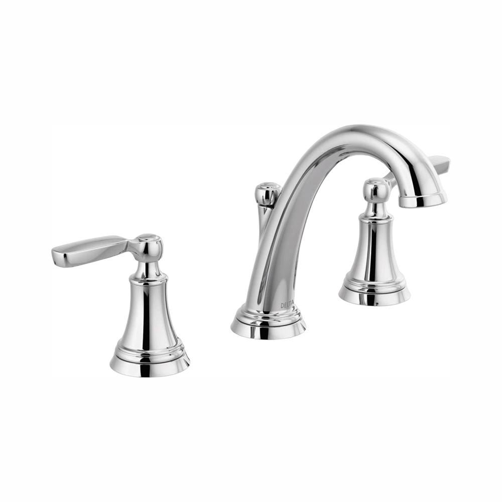 Delta Woodhurst 8 In Widespread 2 Handle Bathroom Faucet In