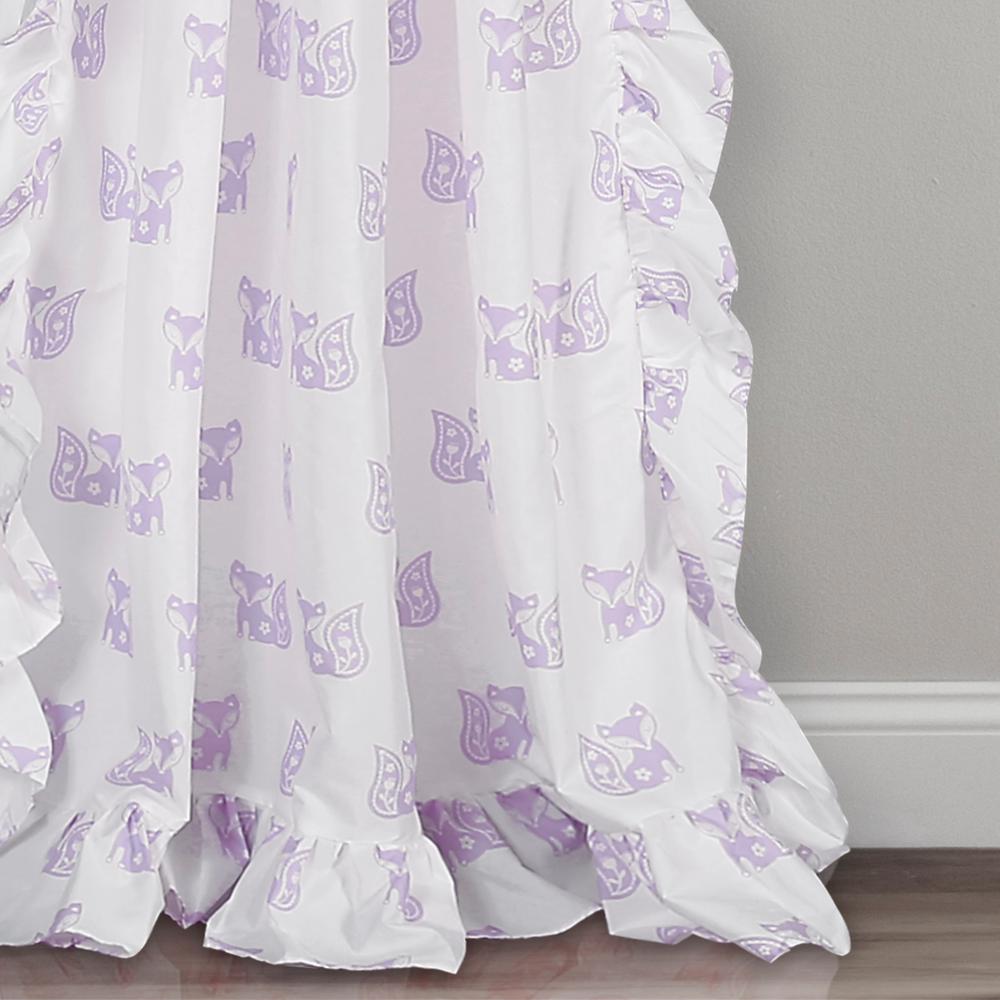 Lush Decor Ruffle Fox Juvy Window Panel Purple 84 X 40 2 Pc Set