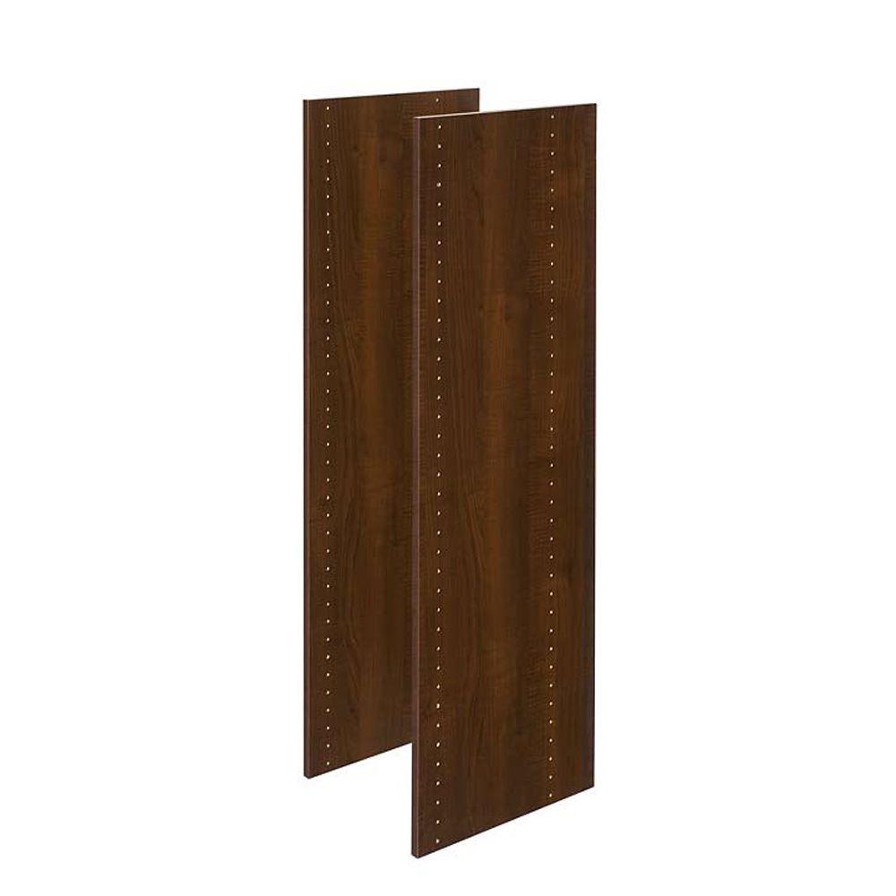 Martha Stewart Living Wood Shelving Storage Organization Espresso Vertical Panels 2 Pack