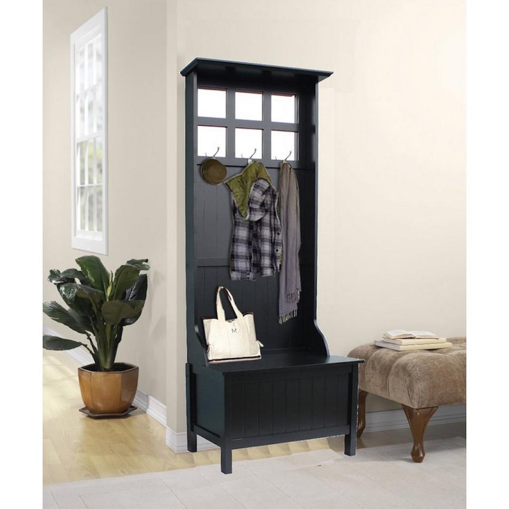 Black Hall Tree HS1009BL The Home Depot