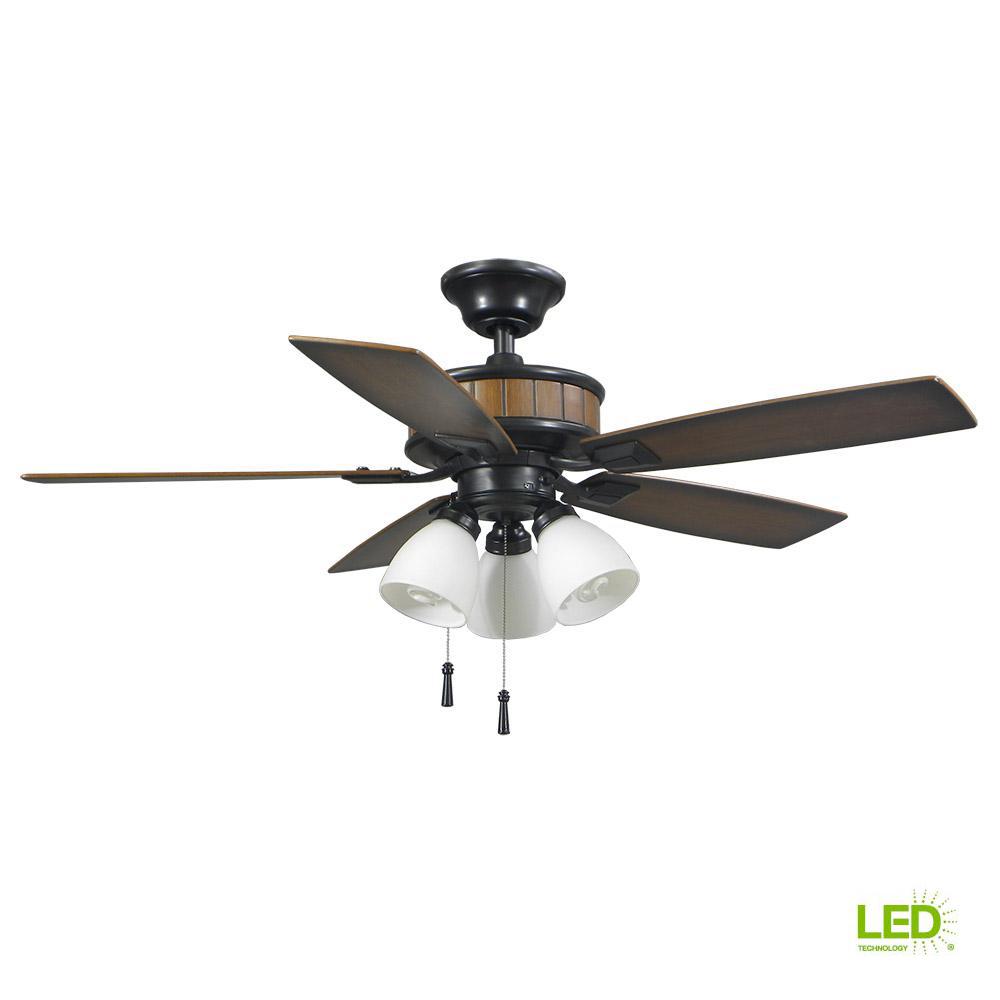 Conversion Kit Included Brown Ceiling Fans Lighting The
