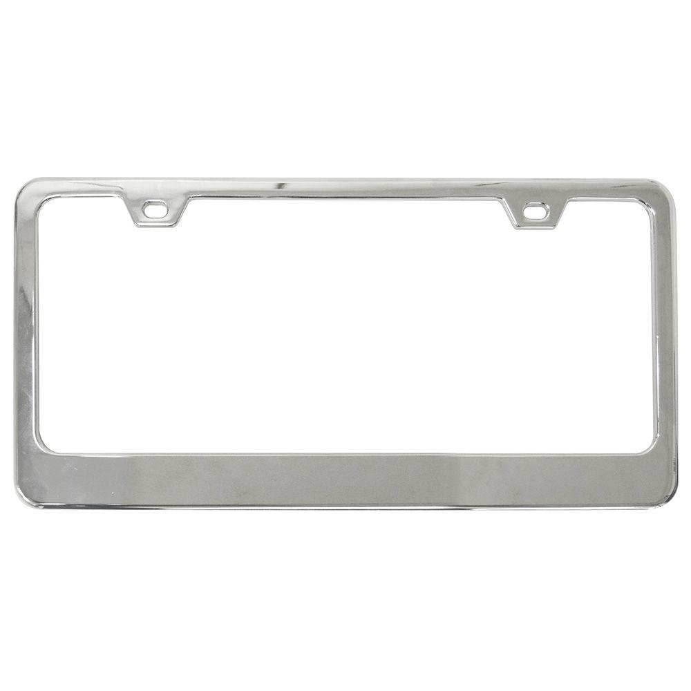 Custom Accessories Classic Chrome License Plate Frame 92871 The Home Depot