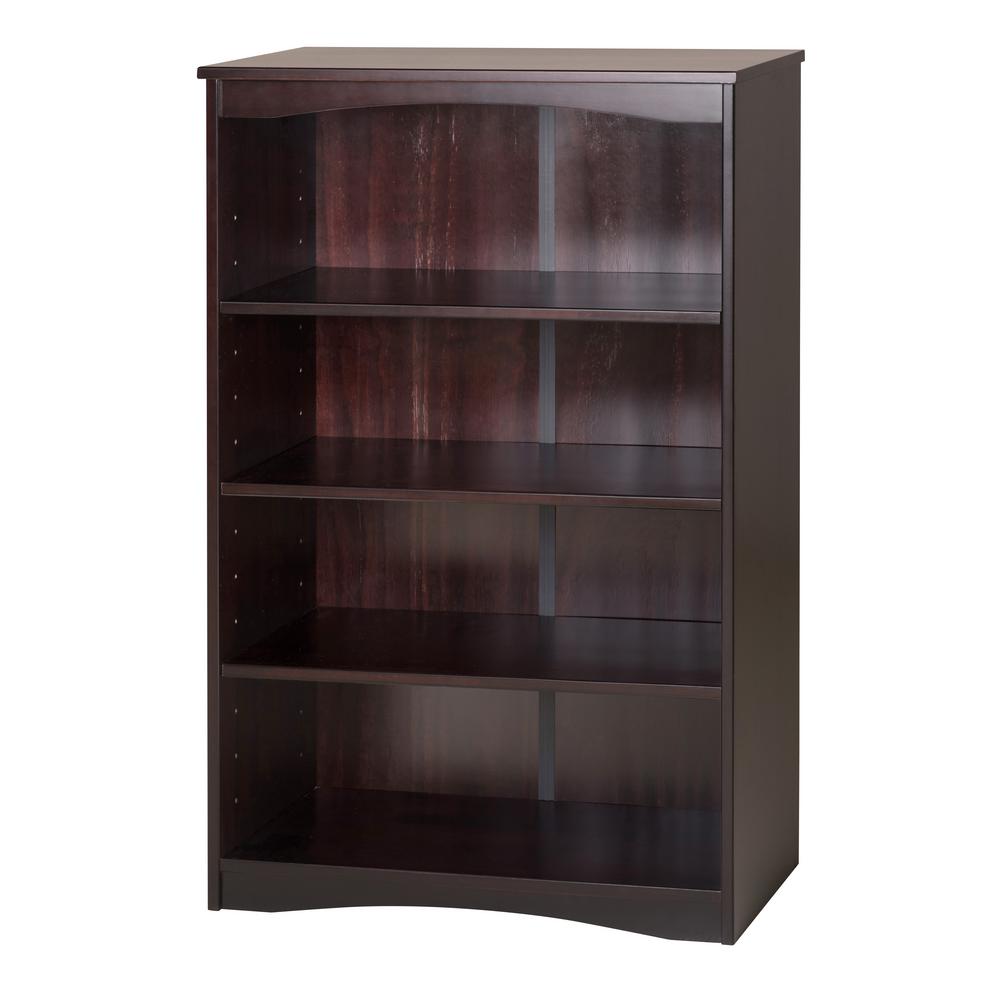 Camaflexi Essentials Cappuccino 48 In H Wooden Bookcase 41102 The Camaflexi Essentials Cappuccino 48 In H Wooden Bookcase 41102 The Home Depot