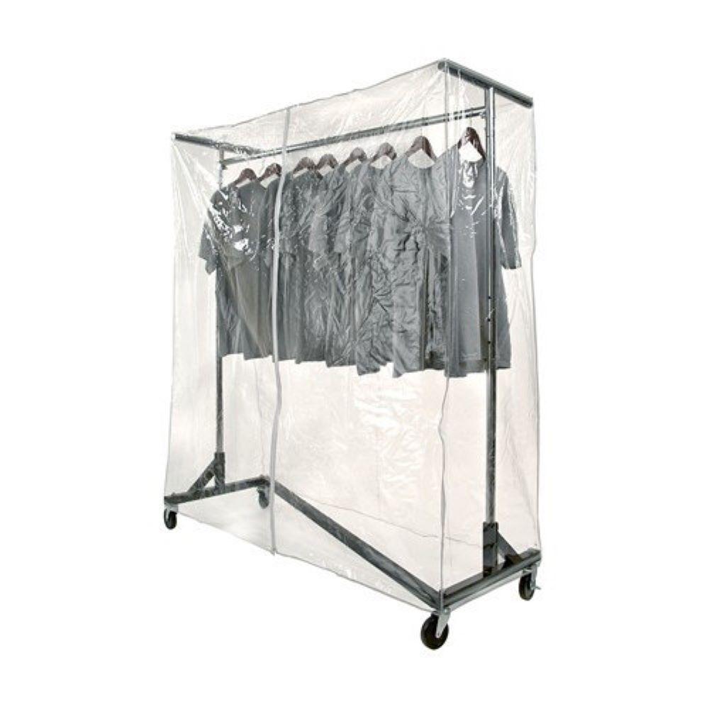 garment storage rack with cover