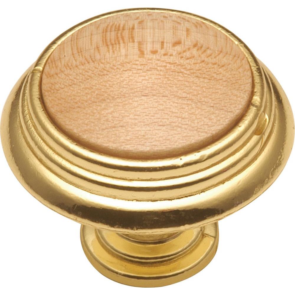 Hickory Hardware 1 1 4 In Natural Maple Cabinet Knob P415 NM The   Hickory Hardware Cabinet Knobs P415 Nm 64 300 