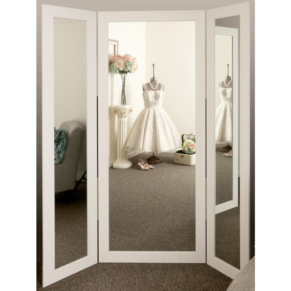 BrandtWorks Full Body Black Trifold Dressing MirrorBM2TRIFOLD The