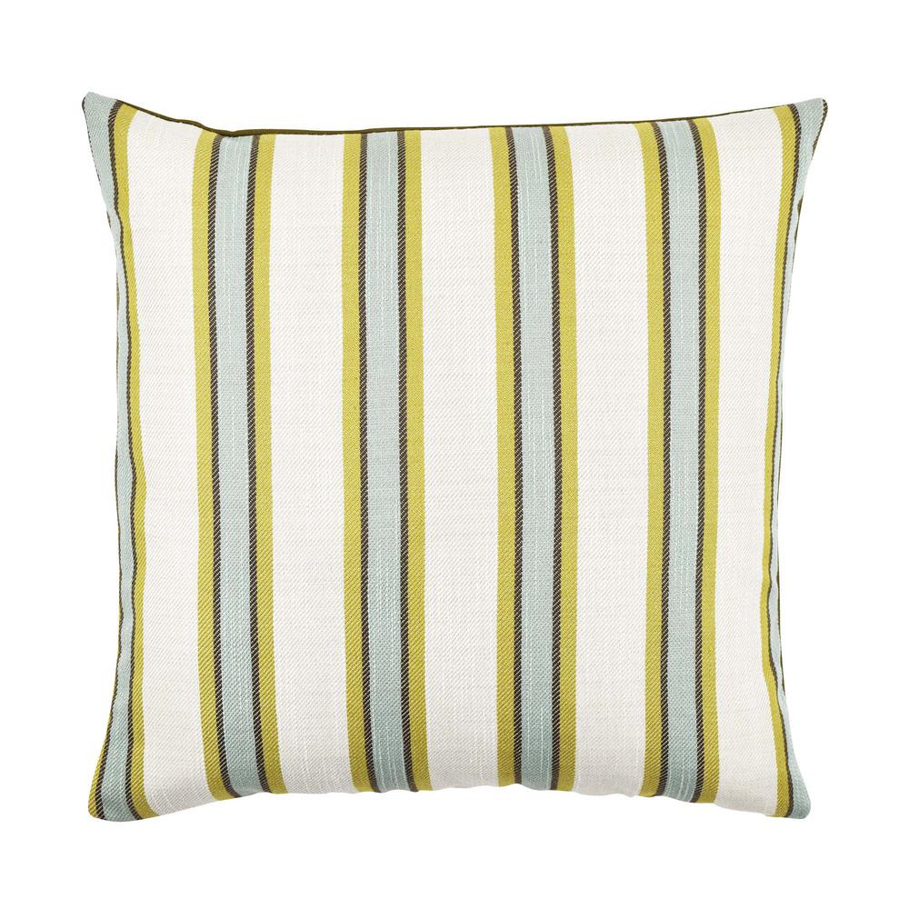 Vesper Lane Blue and Tan Striped Throw Pillow-ST03TNZ18I - The Home Depot