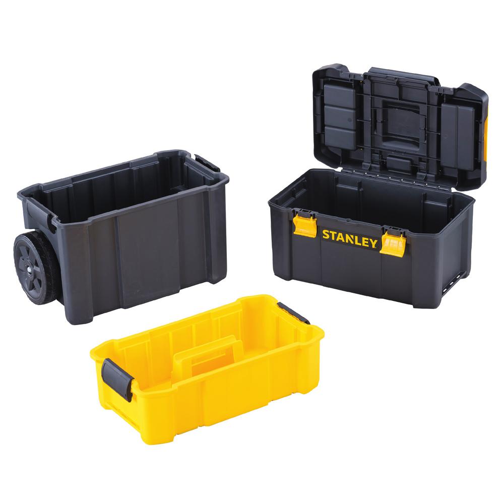 Stanley Portable Rolling Tool Box 3 in 1 Mobile Tools Storage