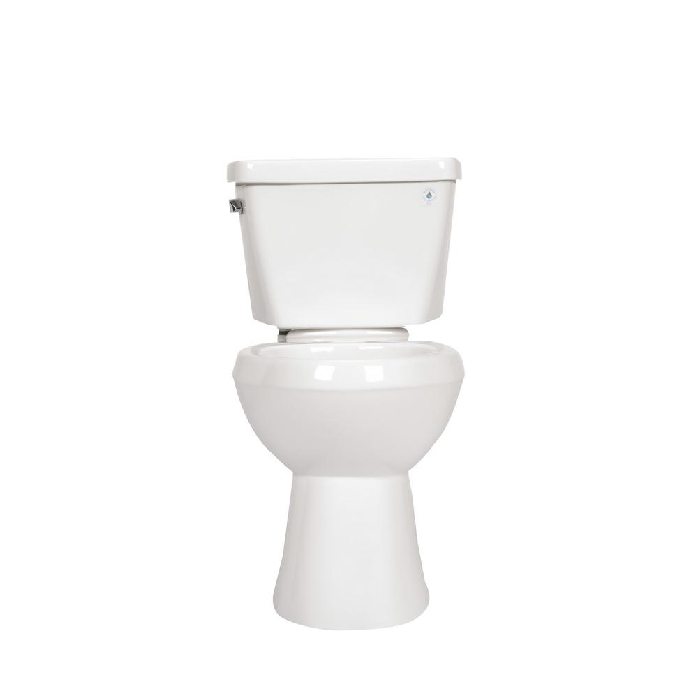 Zurn high performance 2 piece 1 28 gpf single flush elongated toilet in