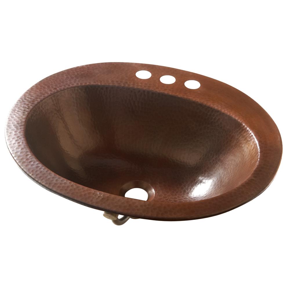 Sinkology Seville All In One Drop Copper Bath Sink With Pfister Drop In Copper Bath Sink
